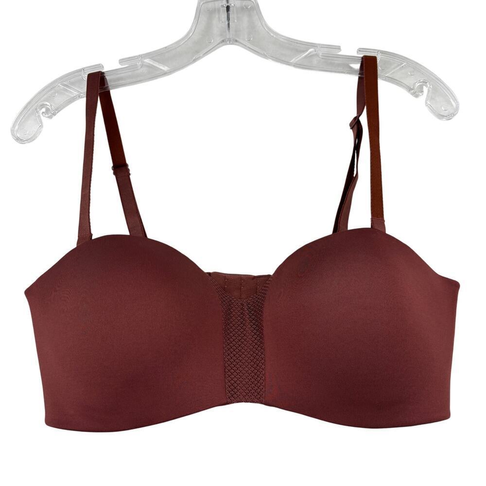 Maidenform Bra Size M Bronze Brown Multiway Wireless Comfort Support Style 1262